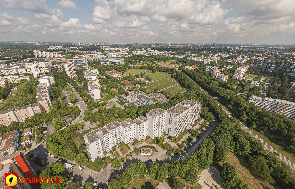 07.06.2023 - Annette-Kolb-Anger, Perlach Stift und Aufstockung in der Kafkastraße in Neuperlach